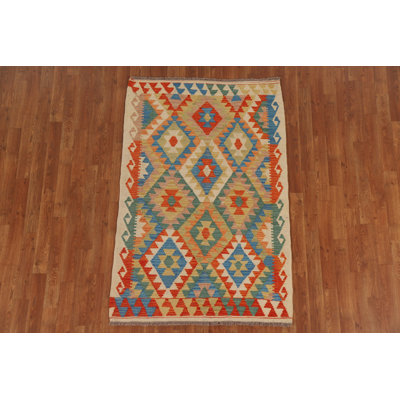 Geometric Kilim Oriental Area Rug 3x5