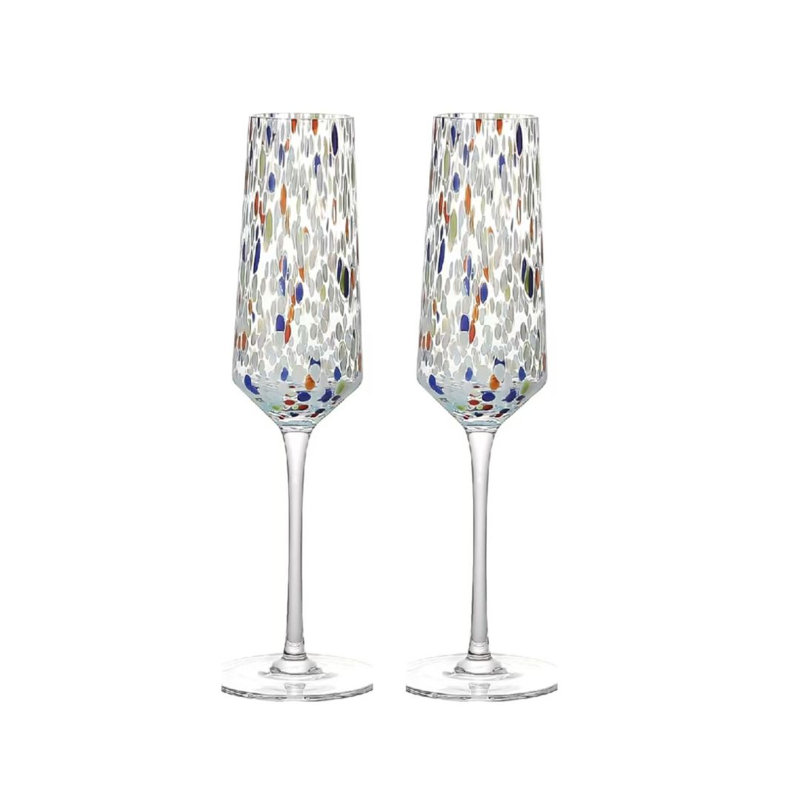 Ensemble de 2 verres en flûte cosmique
