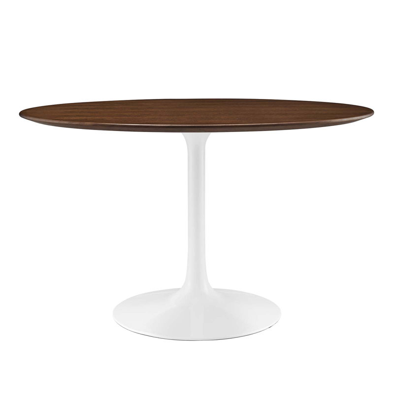 Table de salle à manger ronde Lippa, H 28,5 po x l 47 po x P 47 po, Noir