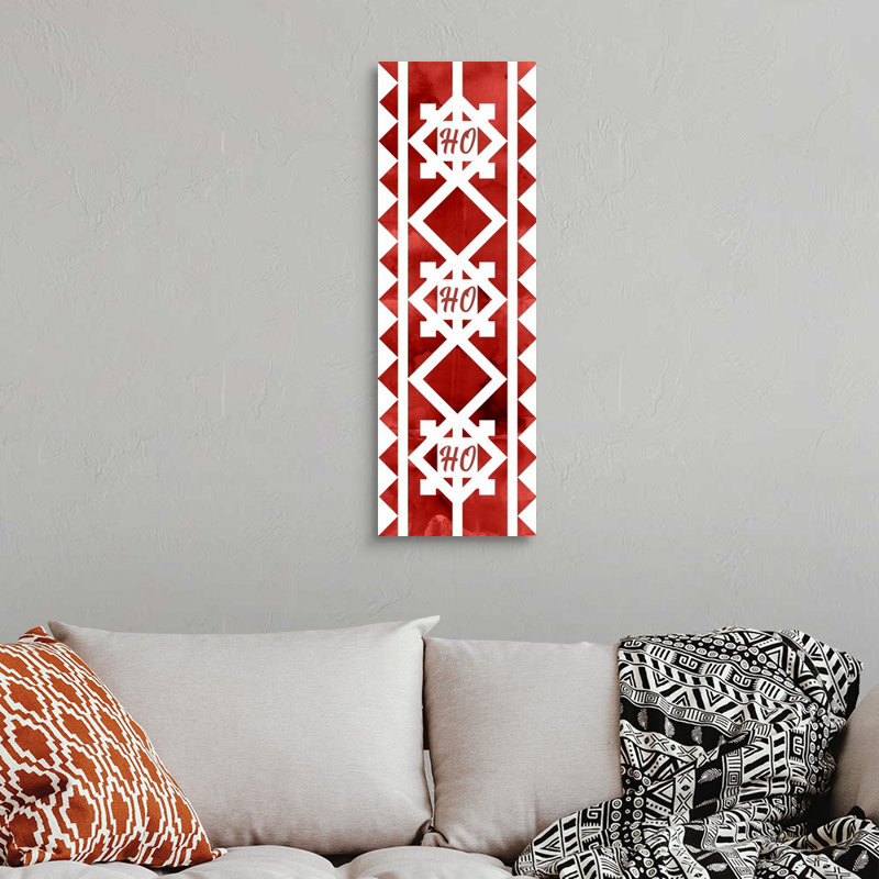 « Nordic quilt III », reproduction d’art textuel sur toile, Toile tendue, H 36 po x l 12 po x P 1,25 po