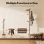 Banc à chaussures en bois d'hévéa avec portemanteau et rangement, organisateur de vestibule avec siège rembourré-942660864-942660867