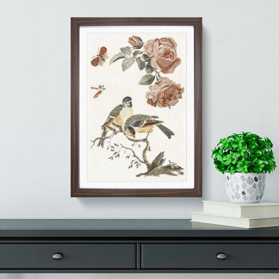 Roses, Birds & Butterfly by Johan Teyler - Picture Frame Graphic Art Print