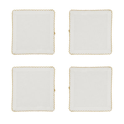 Vessie Cotton Solid Colour Square Napkin