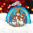 4'' Glass Hanging Figurine Ornament