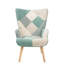 Fauteuil d'appoint avec repose-pieds, fauteuil de salon et ensemble de repose-pieds, fauteuil d'appoint confortable pour la chambre à coucher, surface en tissu Creative-921341989
