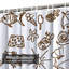Rideau de douche imperméable Summer Doodle Beach-153846232