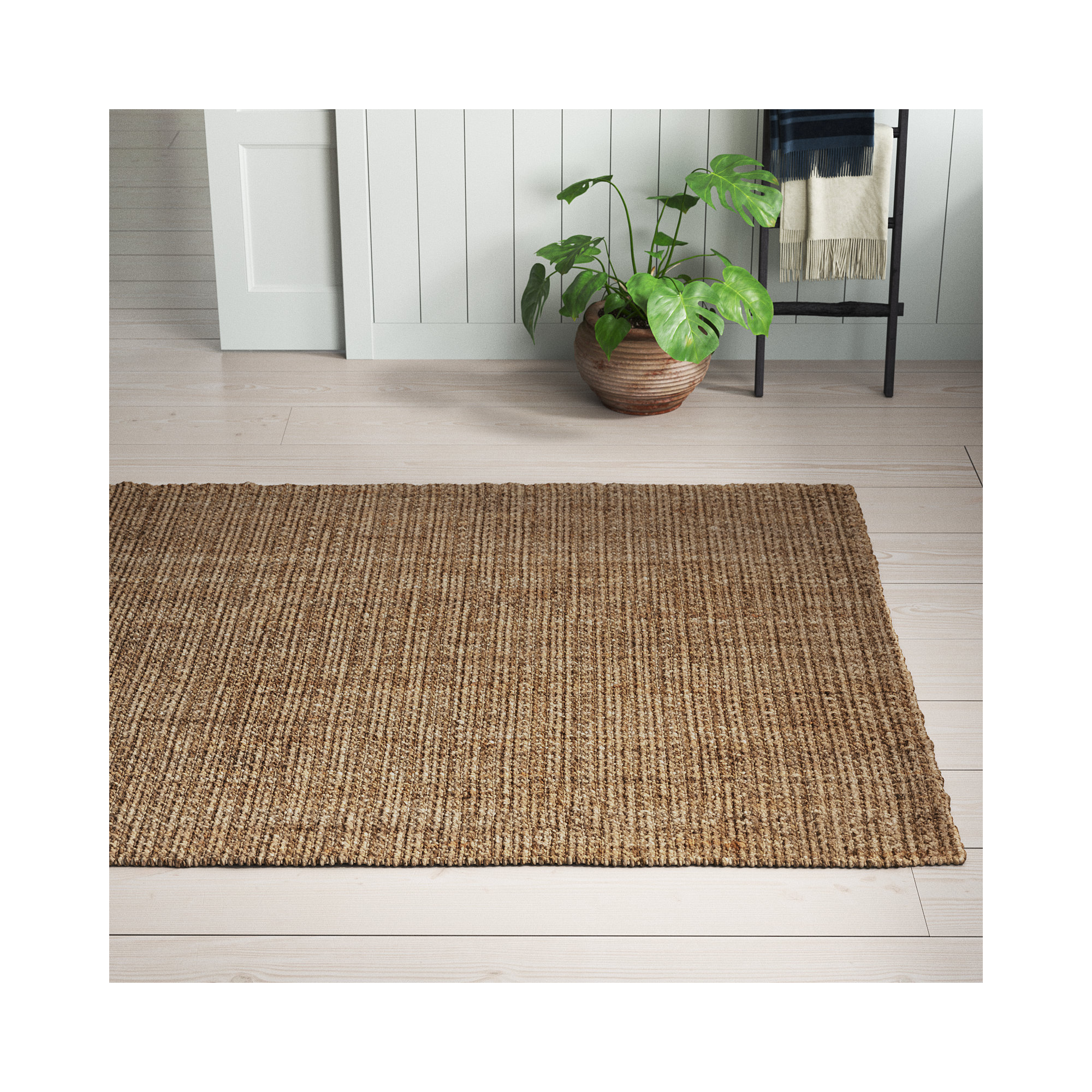 Vesper Handmade Jute / Sisal Rug, Rectangle 4' x 6'