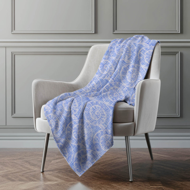Jeté Sherpa Nautilus Addison, Bleu