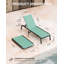 Chaise longue pliante et réglable en aluminium avec roulettes, 5 positions, fauteuil de bronzage inclinable pour terrasse, plage, piscine-1512074683