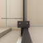 Porte de douche de 32 à 36 po x H 76 po avec verre trempé de 6 mm - noir mat, alliage d'aluminium, option d'installation réversible, moustiquaire réglable H, noir
