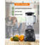 Mélangeur commercial haute puissance 1200 watts CHB Series, 50,7 oz, noir