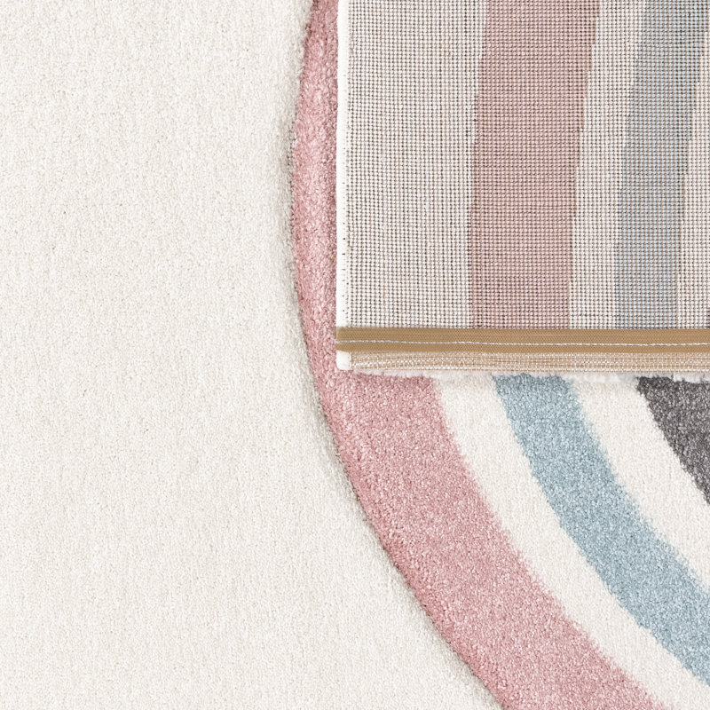 Rectangle Polypropylene Rug, Rectangle 2'8" x 4'11", Pink