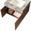 Armoire de salle de bain flottante Mid-Century