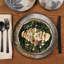Gibson Elite Chantilly Hill 16-Piece Porcelain Dinnerware Set, Round Plates & Bowls, Multicolor Leaf Design, Microwave & Dishwasher Safe, Service for 4