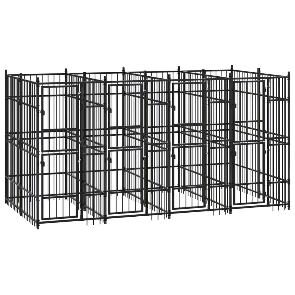 Steel Dog Pen Panels Modular Kennel Enclosure Run Fence Weatherproof All  Sizes