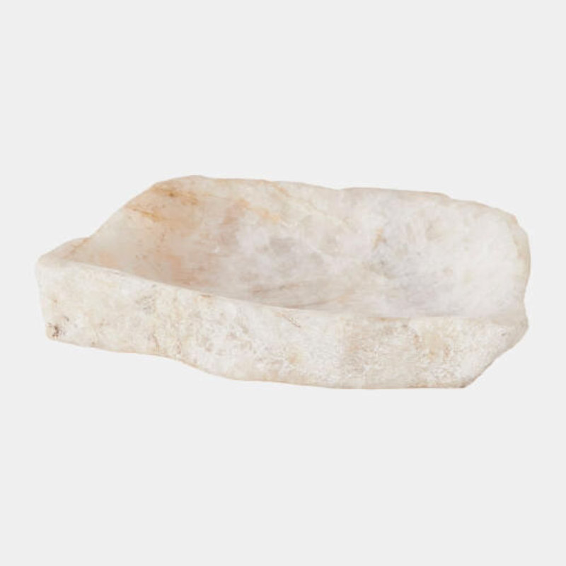 Deborah Natural Stone Decorative Tray, 2" H x 6" W x 10" D