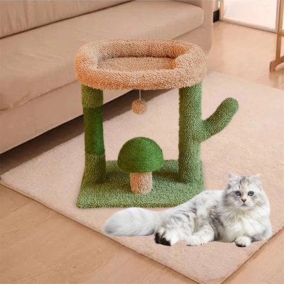 Cactus Cat Tree with Plush Base