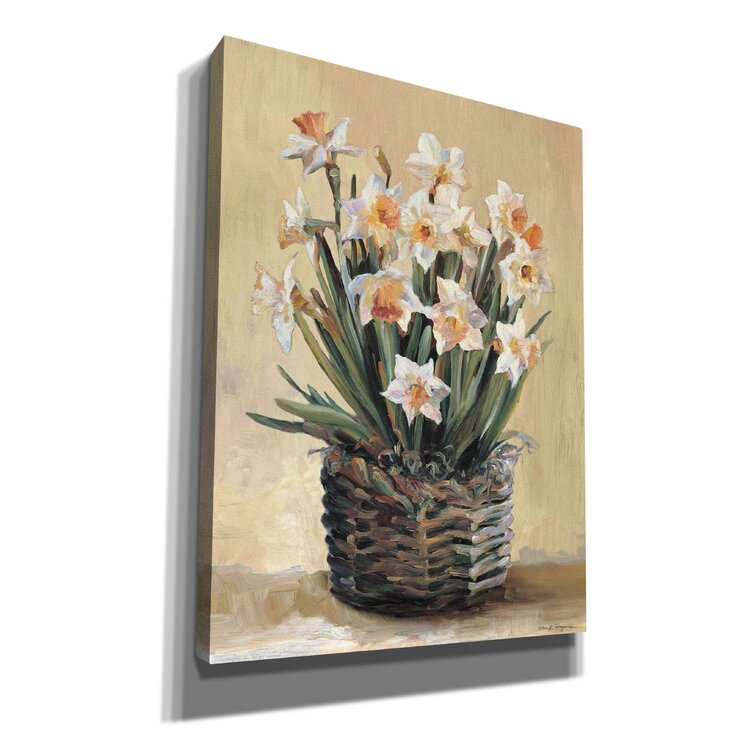 Red Barrel Studio® Potted Daffodils On Canvas Print - Wayfair Canada