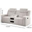 2 fauteuils inclinables manuels en velours côtelé, avec chargeur sans fil, haut-parleur intégré et rembourrage moelleux pour un confort optimal dans votre salon.