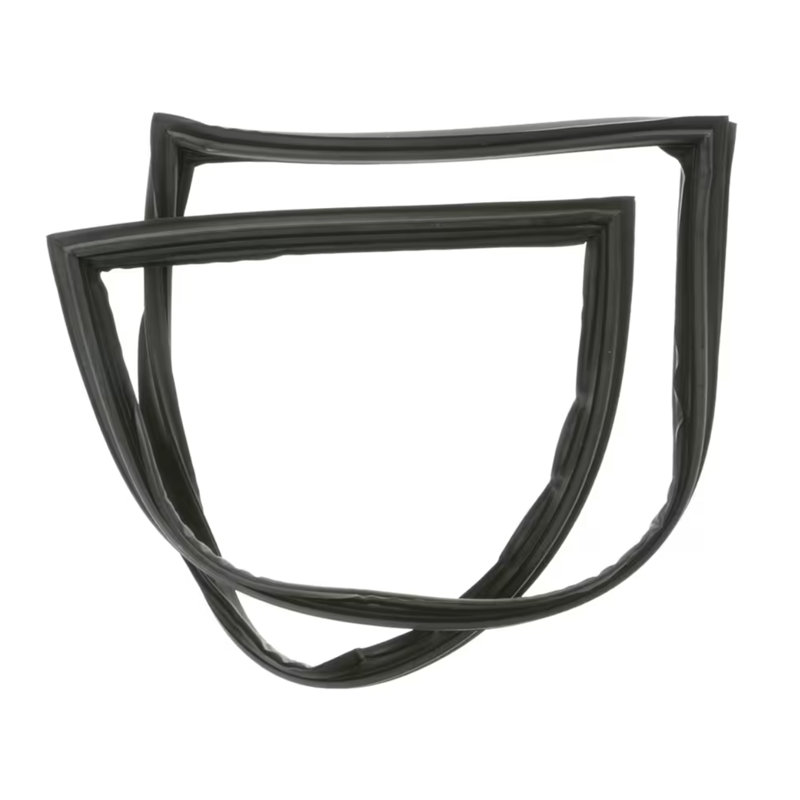 Whole Parts Refrigerator French Door Seal Gasket (black) With Flap Part# Wr14x10237 - Replacement & Compatible With Some Ge Refrigerators