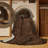 Machine Washable Solid Brown Area Rug-1027699695