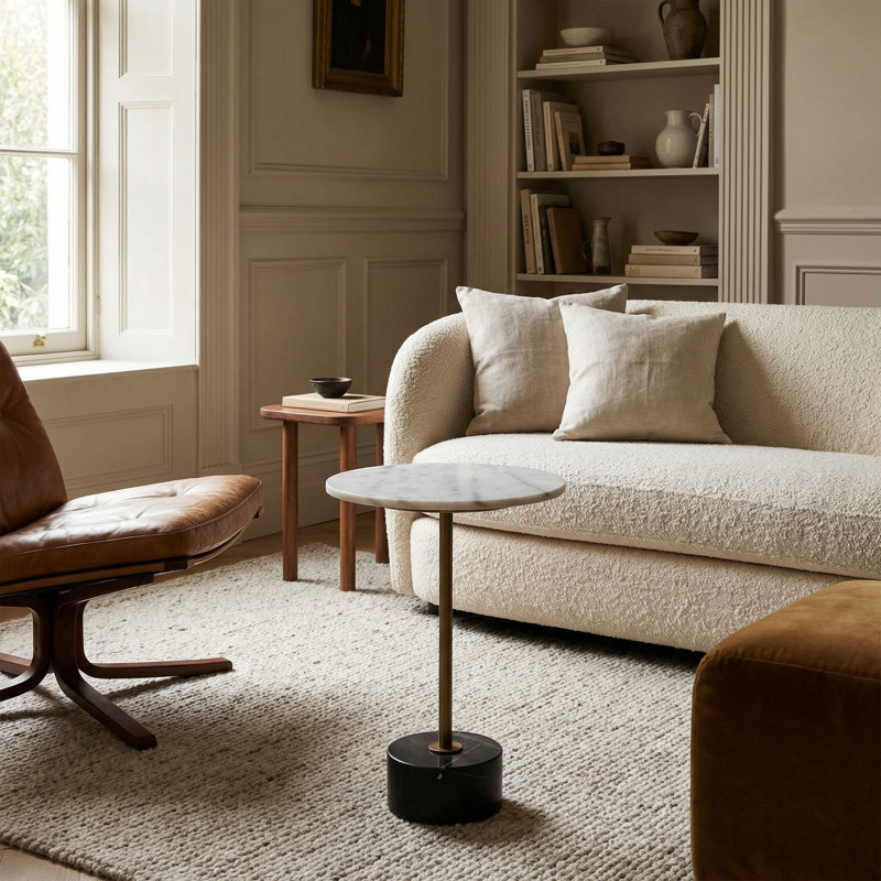 Santosha Marble End Table