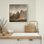 «Dramatic Rocky Mountain Peaks Landscape Wall Decor for Living Room encadrée, reproduction d'art sur toile encadrée dans la chambre principale