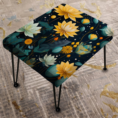 Inner Balance Pursuit Mediation - Botanical Rectangle Ottoman