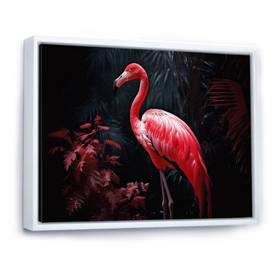 " Blushing Red Flamingos II "