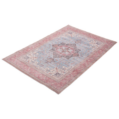 Jaicere Oriental Flatweave Blue Area Rug