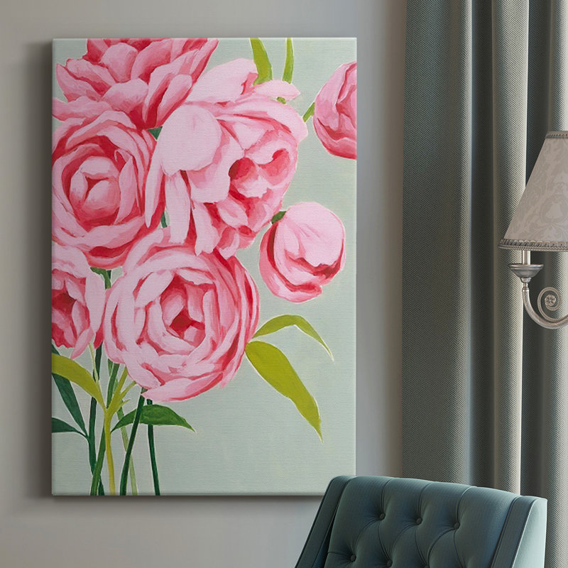 " This Year's Peonies II ", 18" H x 12" W x 1" D