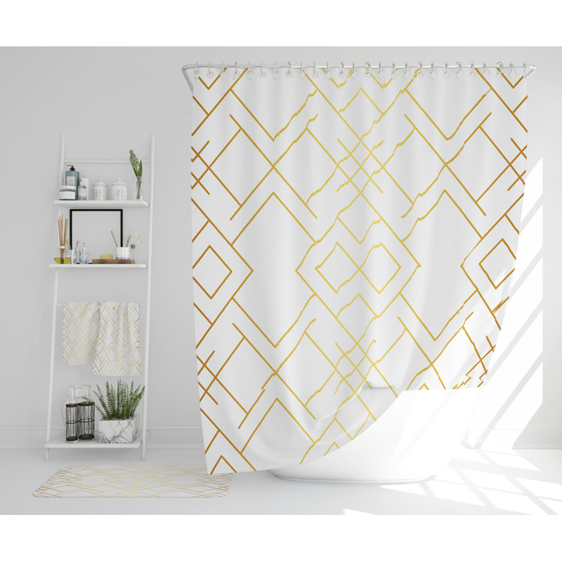Nergiz Polyester Shower Curtain Set