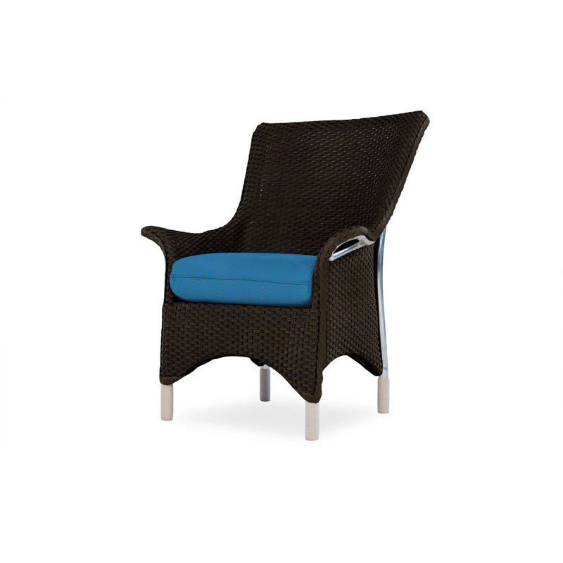 Mandalay Outdoor Dining Armchair, Demo Stone, Mink