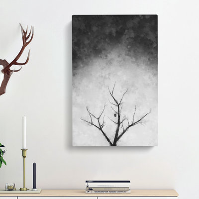 Bird House In A Tree - Wrapped Canvas