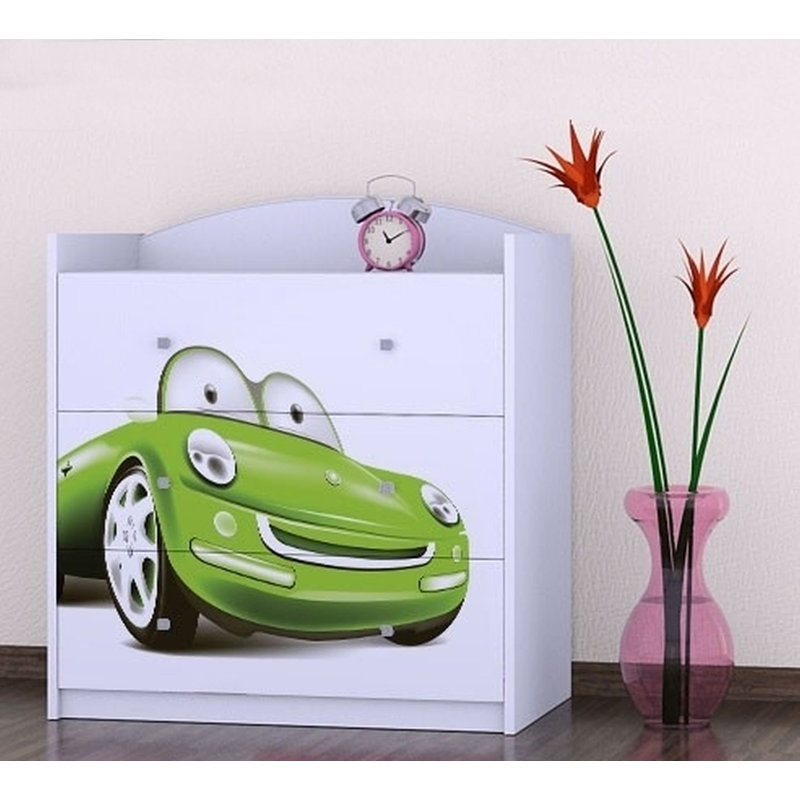 Nickols 3 Drawer Chest, White