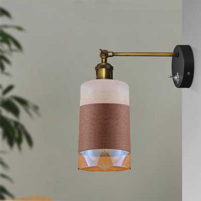 Thompsons Glass Swing Arm Sconce