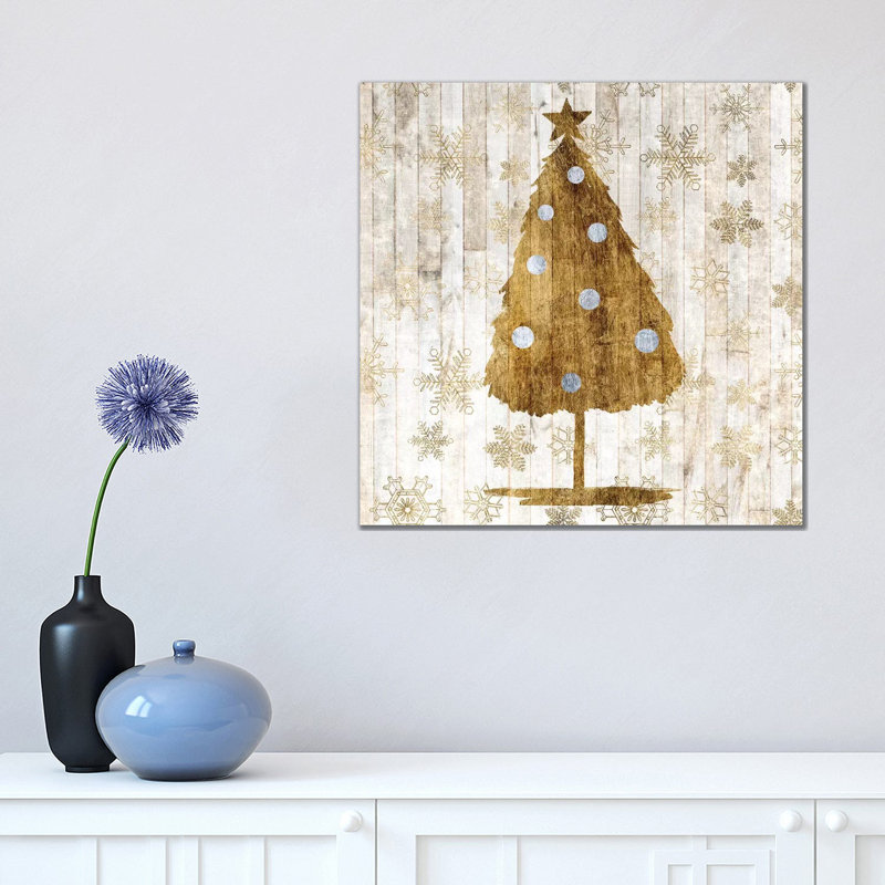 «Soph sophistiqué Christmas I» par Grace Popp - reproduction, Pas de tapis, H 18 po x l 18 po x 1,5 po, Toile tendue