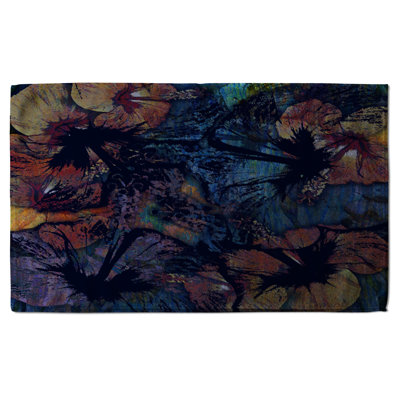 Floral Waffle Texture Kitchen Towel
