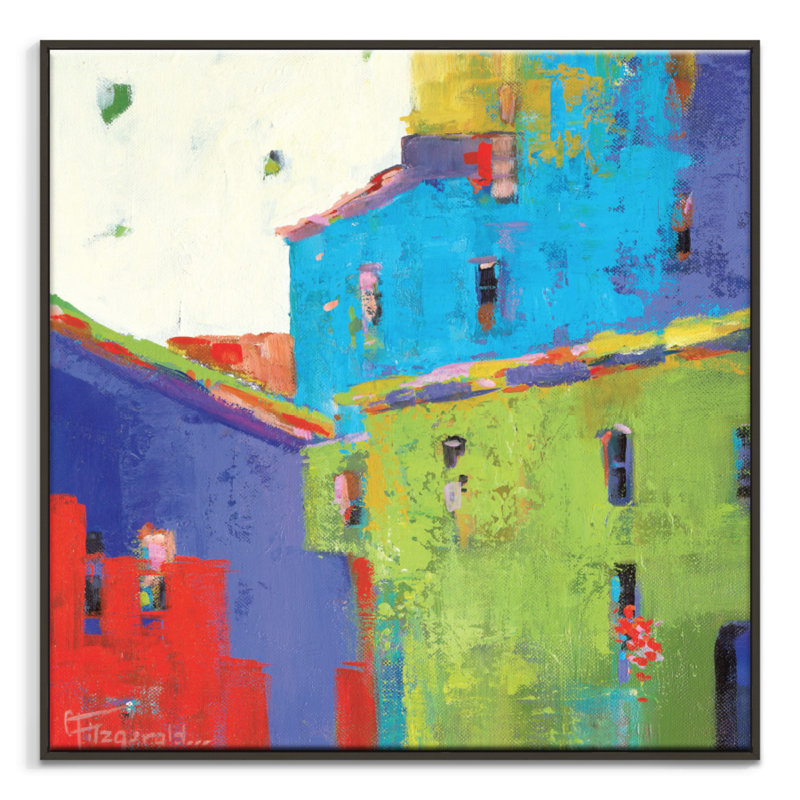Word Of Mouth by Catherine Fitzgerald - Painting on Canvas, Timber, 102cm H x 102cm W