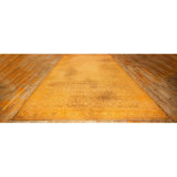 1930s Gold Herati Traditional Geometric Antique Knotted Wool Indian Runner Rug