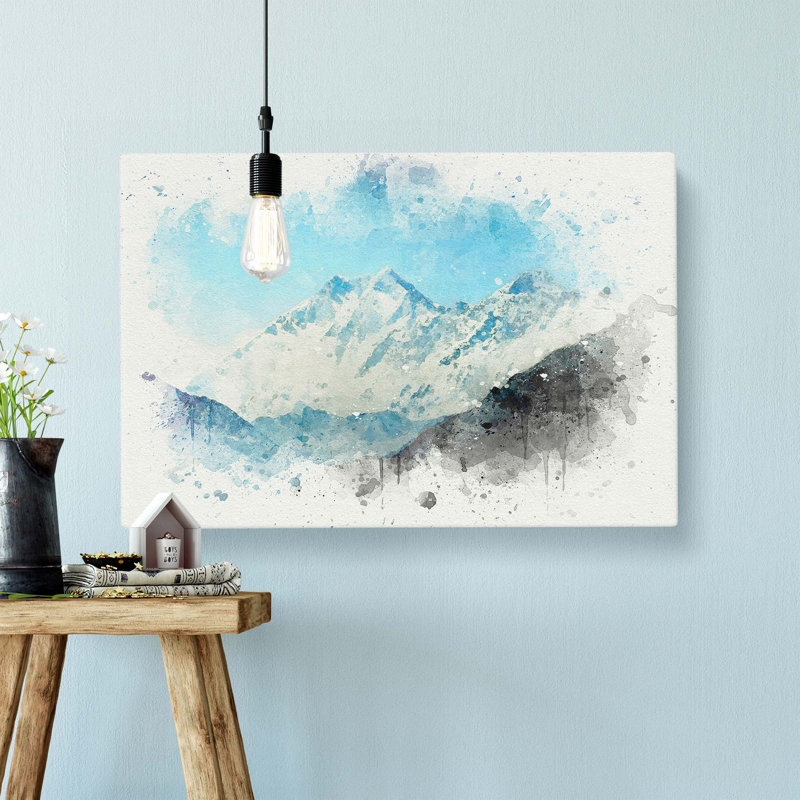 Mount Everest In Tibet & Nepal In Abstract - Wrapped Canvas Print, 50cm H x 76cm W x 3cm D