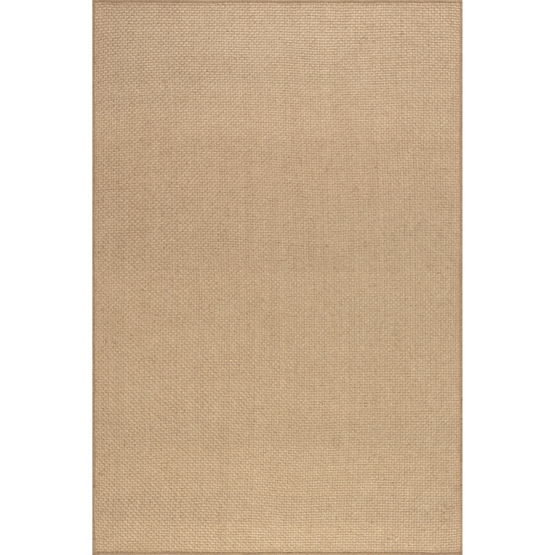 Tapis en jute uni Cassidi, Rectangle 7 pi 6 po x 9 pi 6 po