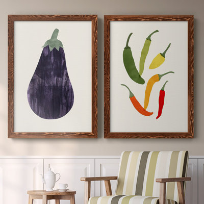 " Organic Veg VIII " 2 - Pieces Painting Print