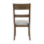 Ensemble 2 pièces de chaise de salle à manger brun clair, siège confortable, rembourré, durable et classique