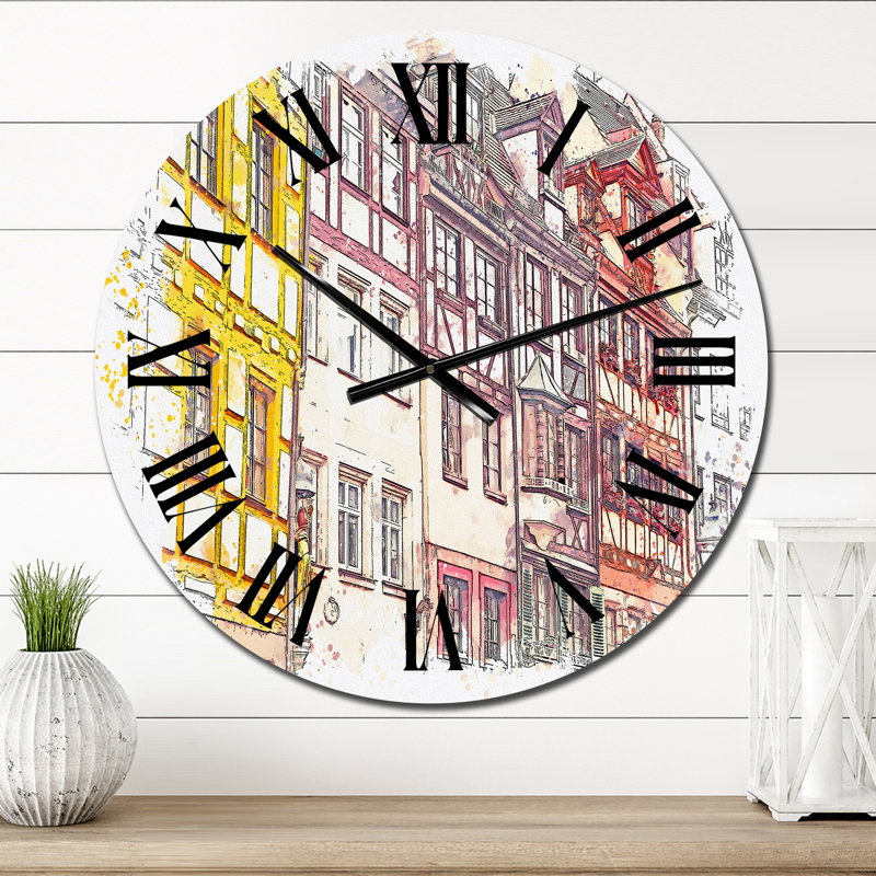 Horloge murale traditionnelle Mid-Century, Petit