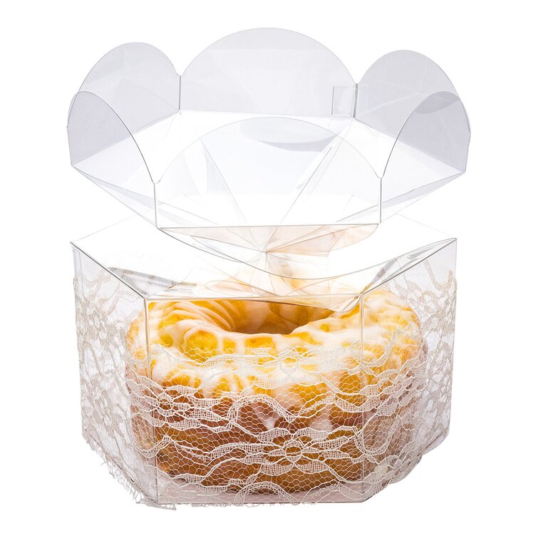 Restaurantware Sweet Vision 1.5 In Wedding Favor Boxes, 100 Cube  Transparent C&y Boxes - For Weddings, Baby Showers, & Birthday Parties,  Packages