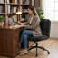 Faux Leather Accent Chair-1457385091
