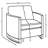Baber Upholstered Curved Track Arm Chair Camel-1359678984