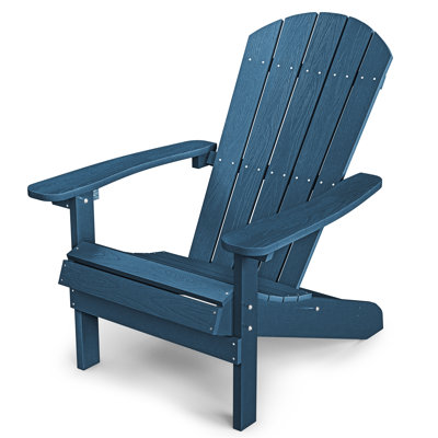 Classical Plastic Adirondack Chair with Curved Back by Dovecove