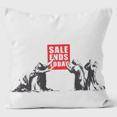 Sale Ends Banksy Inspired Cushion